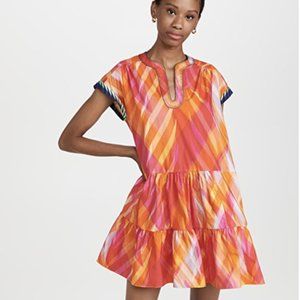Saloni Ashley B. Dress in Sunset Wave